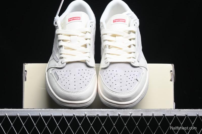 Nike Travis Scott x Fragment Design x Air Jordan 1 Low OG SP AJ1 Collaborative Sneakers - XS3086-004