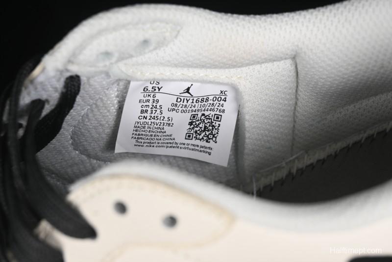 Nike Travis Scott x Fragment Design x Air Jordan 1 Low OG SP AJ1 Supreme North Face Collaboration - DIY1688-004