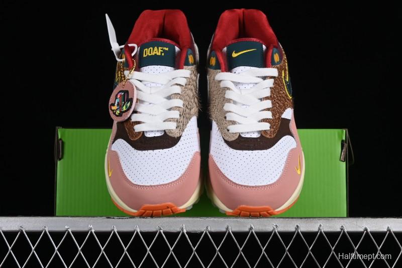 Nike Air Max 1 Retro Running Shoes with Half-Sole Air Cushion - HO2639-100