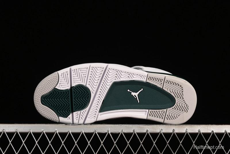 Nike Air Jordan 4 Retro Sneakers with Oxidized Green Accents and Visible Air Cushion - AQ8138-103