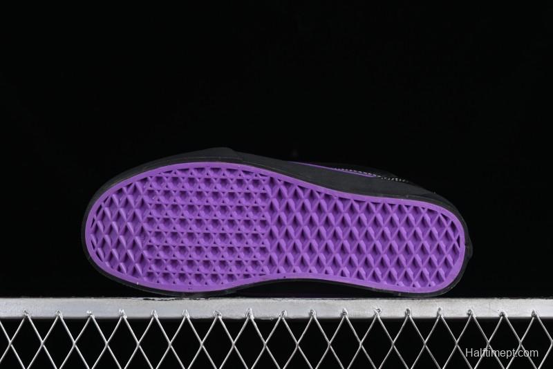 Vans Classics Knu Skool Black Purple Slip-On Shoes - VN0009QCSWE