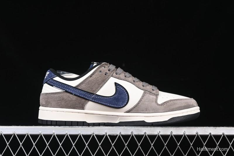 Nike SB Dunk Low The North Face Collaboration - Mysterious Grey Anniversary Edition Customized Low-Top Casual Skate Shoes - XS1086-006