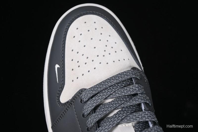 Nike Air Jordan 1 Low Stussy Collaboration - Signal Black Retro Basketball Shoes - XX3318-966