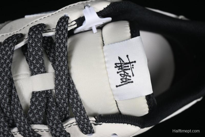 Nike Air Force 1 '07 Low Stussy Collaboration Embroidered Mini Swoosh Casual Sneakers - XZ6188-630