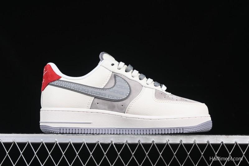 Nike Air Force 1 '07 Low The North Face x CDG Retro Casual Sneakers with Full-Length Air Cushion - DM6688-049