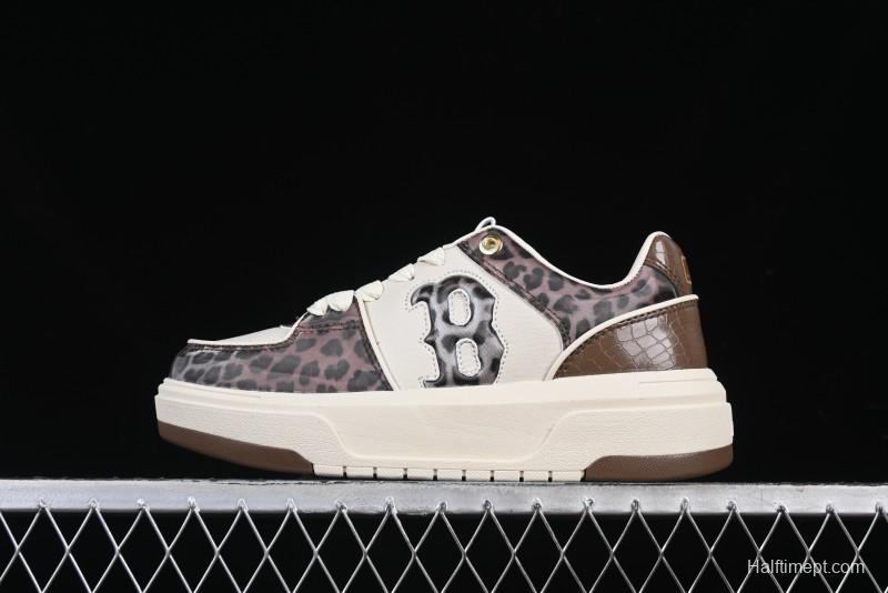 New York Yankees Chunky Liner Lux Leopard Thick Sole Casual Running Shoes - 3ASXCLE4N43BGS