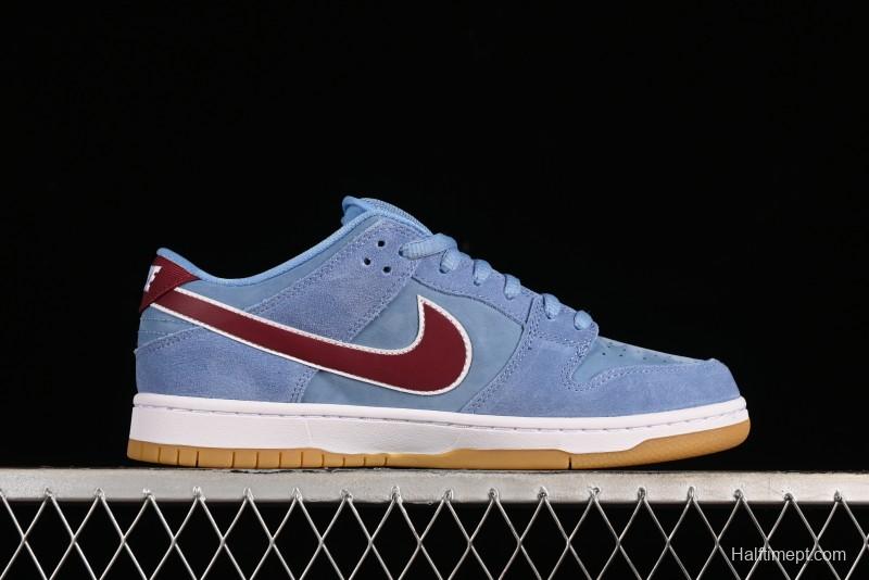 Nike SB Dunk Low "Phillies" Suede Casual Skate Shoes - DQ4040-400