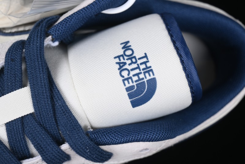 Nike Air Jordan 1 Low AJ1 The North Face Collaboration - Grey Pigskin Blue Sole Retro Basketball Shoes DM9188-011