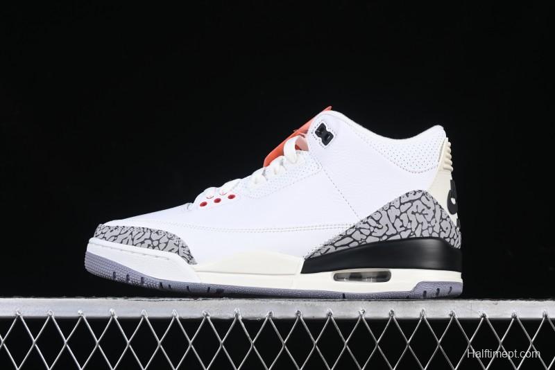 Nike Air Jordan 3 Retro White Cement Reimagined Basketball Shoes - DN3707-100