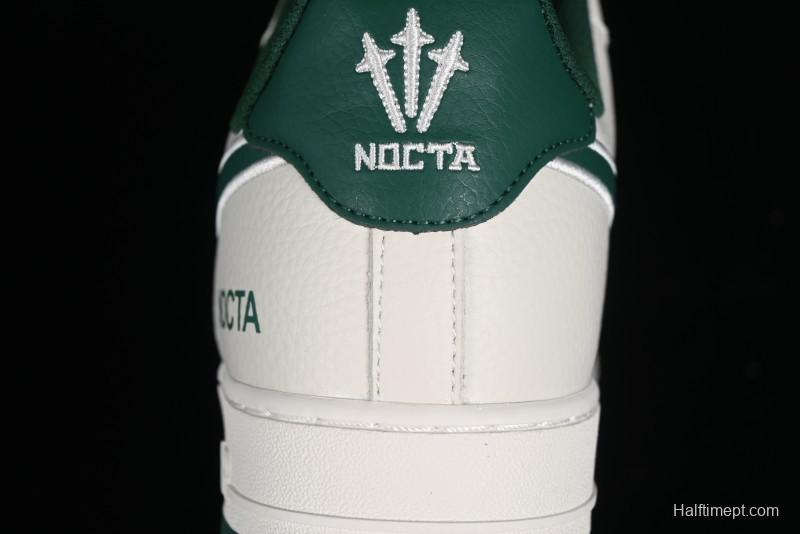 Nike Nocta x Nike Air Force 1 '07 Low Casual Sneakers with Reflective 3M Details and Full-Length Air Cushion - NO0224-025