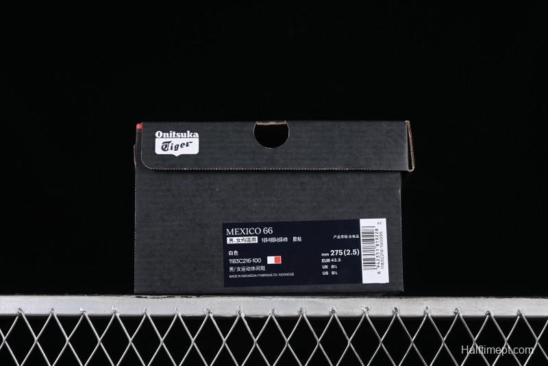 OnitsukaTiger Mexico 66 Low-Top Lace-Up Casual Running Shoes - 1183C216-100