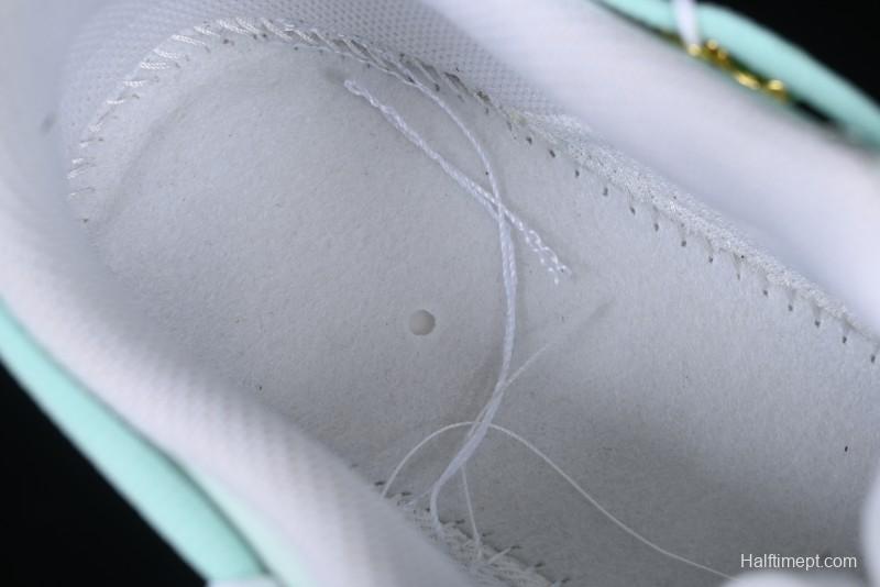 Nike Air Force 1 '07 Low Gold-Inlaid Jade Casual Sneakers with Strap - XV7981-476