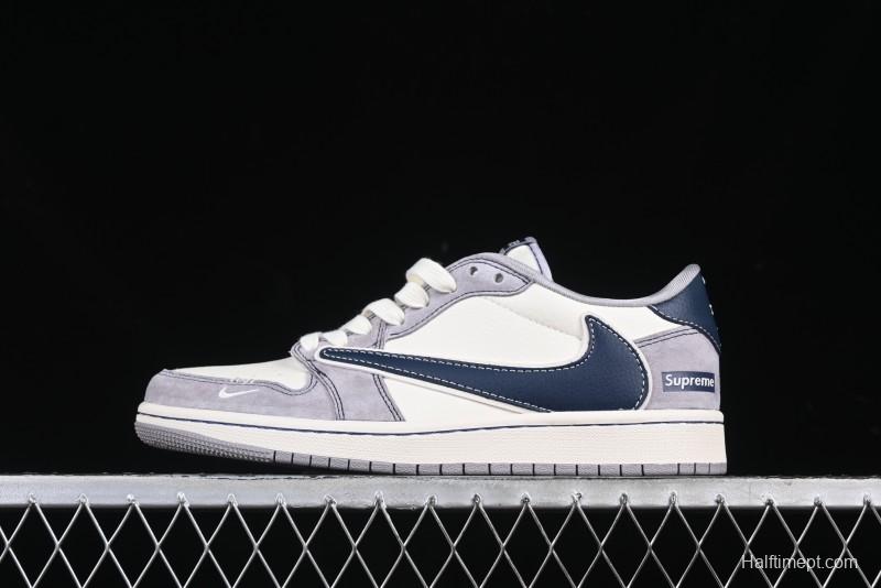 Nike Travis Scott x Fragment Design x Air Jordan 1 Low OG SP AJ1 Supreme Collaboration Sneakers - DM9288-006