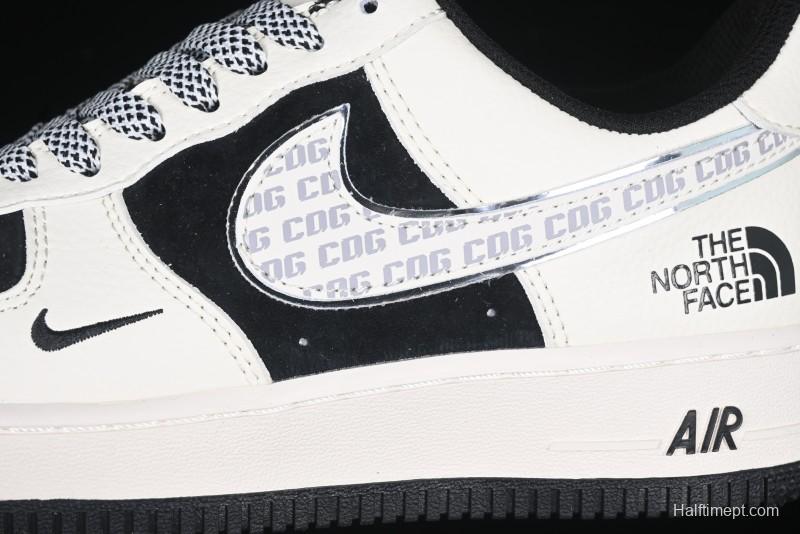 Nike Air Force 1 '07 Low The North Face x CDG Black White Casual Sneakers - BB7518-013