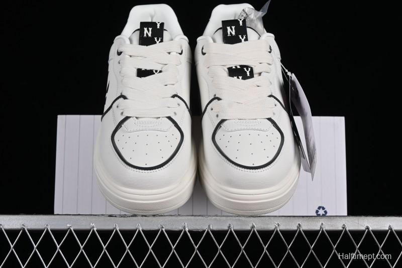 MLB Chunky Liner Basic New York Yankees Thick Sole Casual Sneakers with 6cm Height Increase - 3ASXCLR3N50WHS