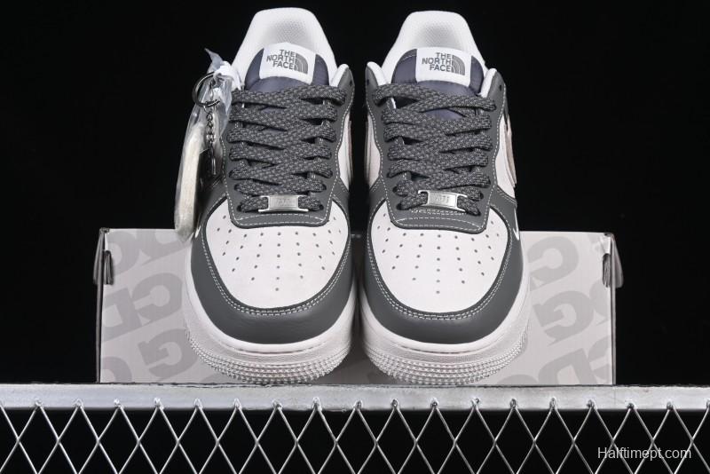 Nike Air Force 1 '07 Low North Face Collaboration Light Grey Two-Tone Low-Top Casual Sneakers - DM6688-046