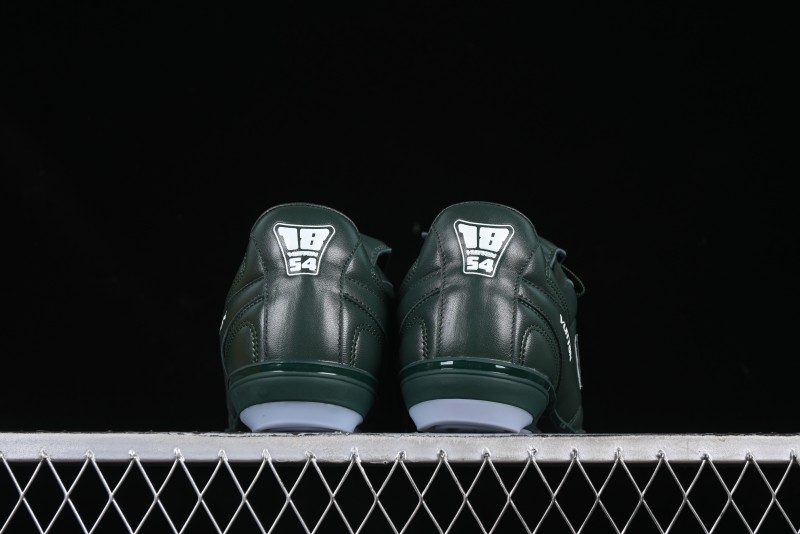 Louis Vuitton Footprint Soccer 2025 Spring Summer Collection Round Toe Lace-Up Low Top Lifestyle Casual Shoes - D.GREEN