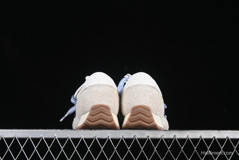 New Balance 237 Heritage Sneakers - Suede and Mesh in Muted Gray with Blue Accents