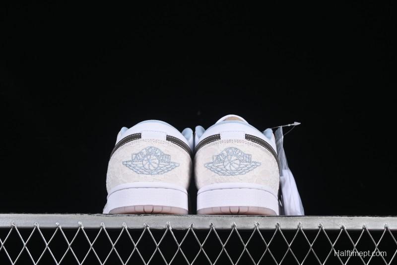 Nike Air Jordan 1 Low AJ1 Carved Pink Low-Top Casual Sneakers - IB8859-101