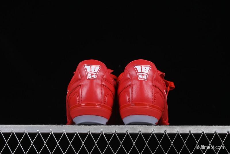 Louis Vuitton Footprint Soccer Low-Top Lifestyle Sneakers Round Toe Lace-Up Casual Shoes Red - AJF6