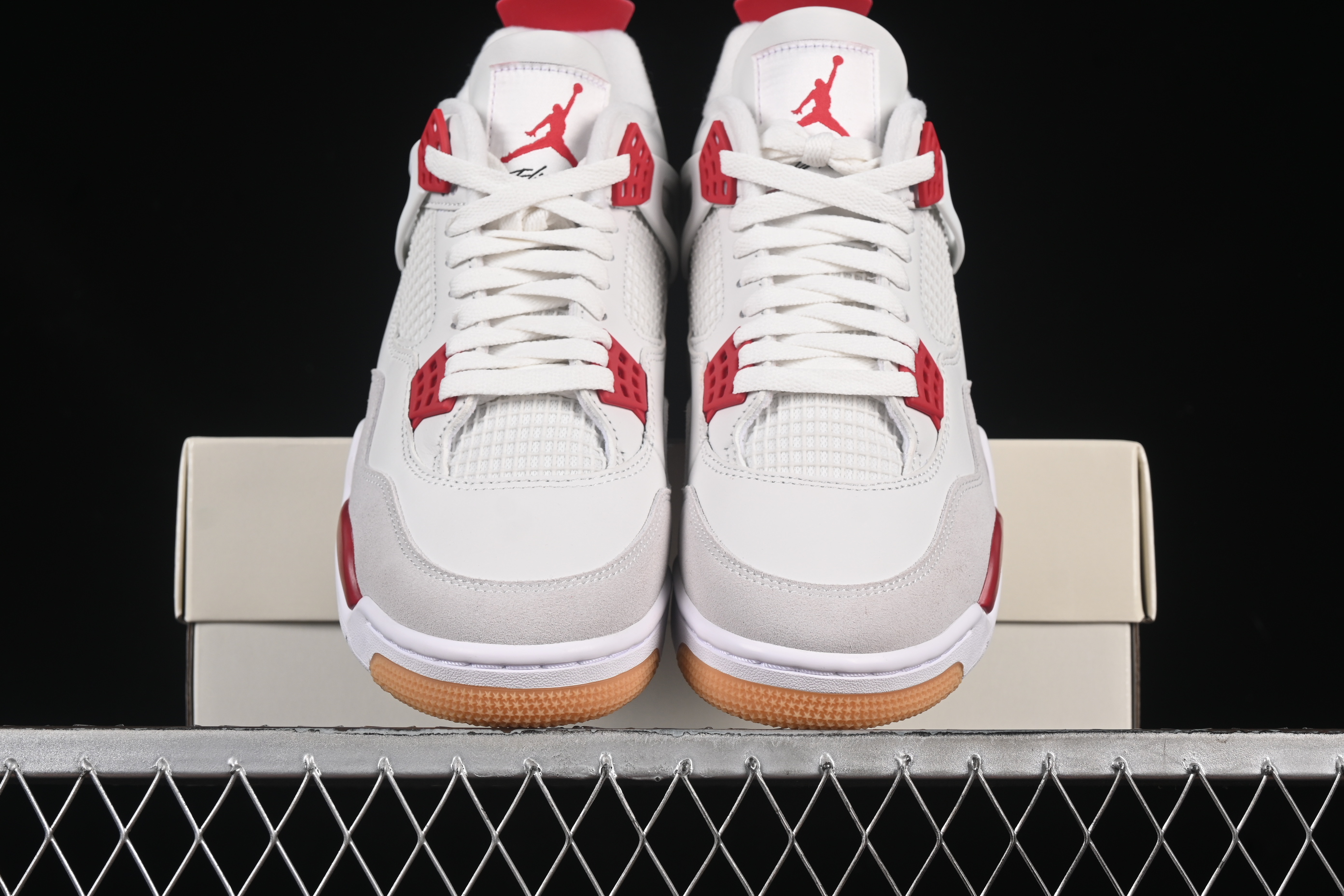 Nike SB x Air Jordan 4 OG "Varsity Red" Retro Basketball Shoes - DR5415-106