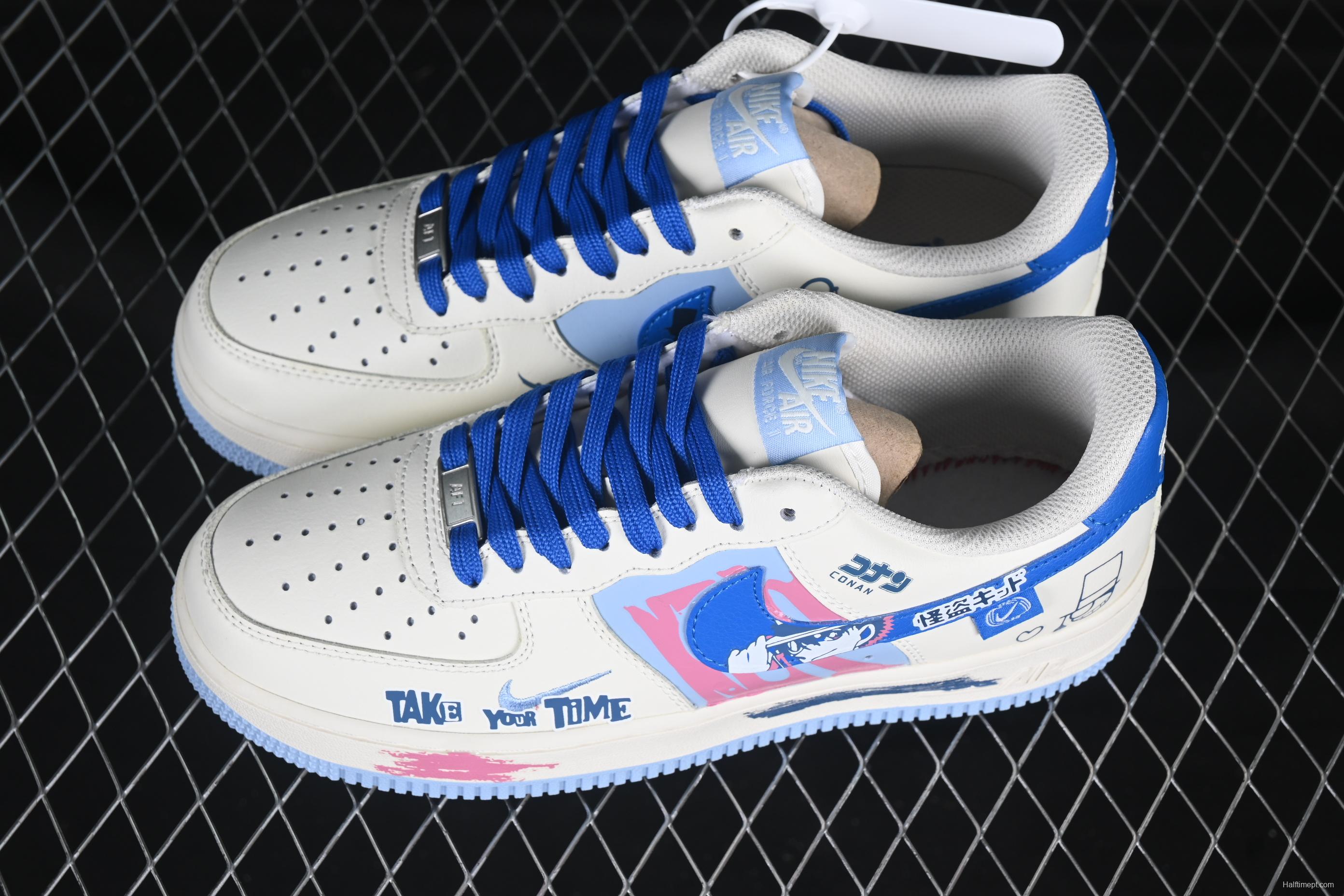 Nike Air Force 1'07 Low Kaito Kuroba Sneakers Inspired by Detective Conan Manga Series - DB3301-121