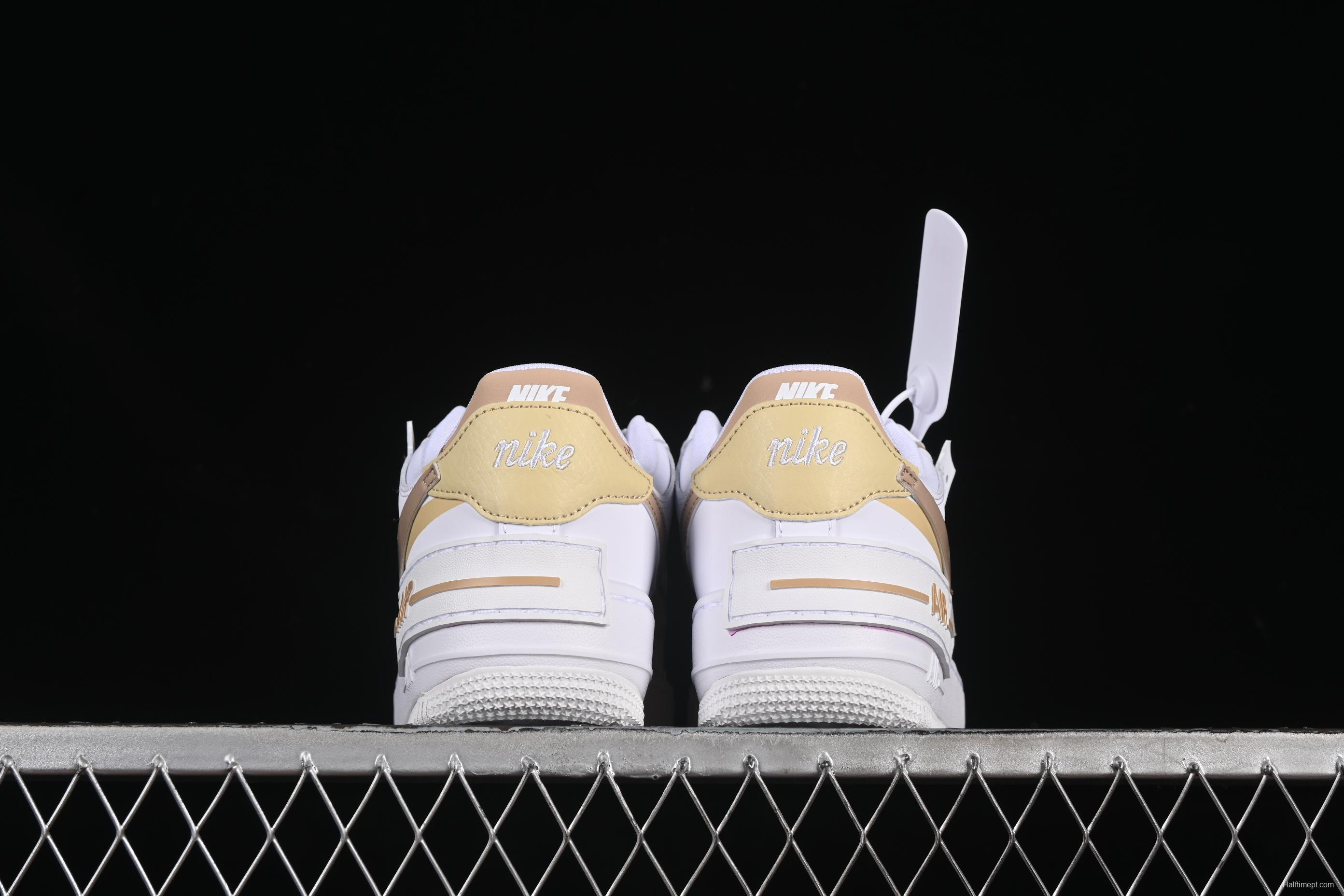 Nike Air Force 1 Shadow Low-Top Sneakers with Lightweight EVA Midsole and Anti-Slip RB Rubber Outsole - DZ1847-111