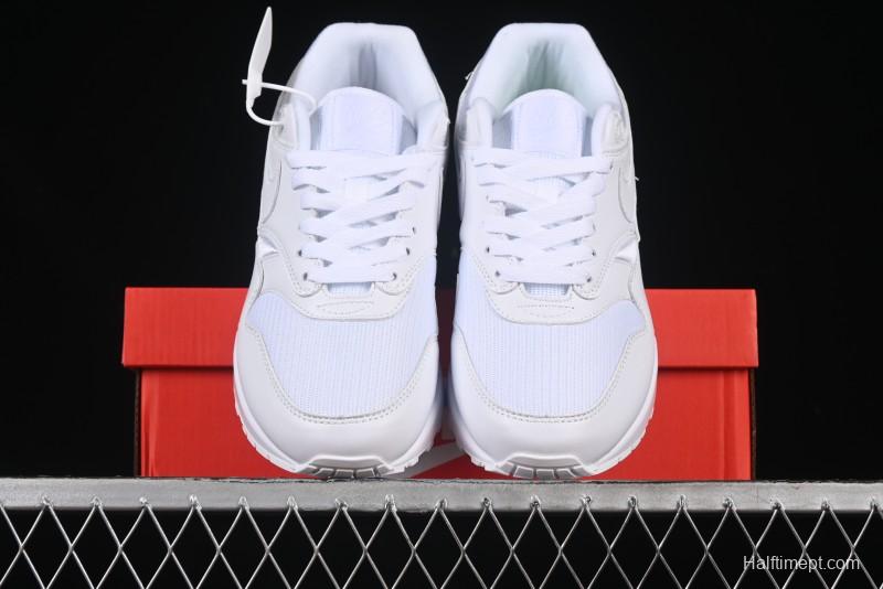 Nike Air Max 1 Retro Running Shoes with Half-Sole Air Cushion - 454746-107