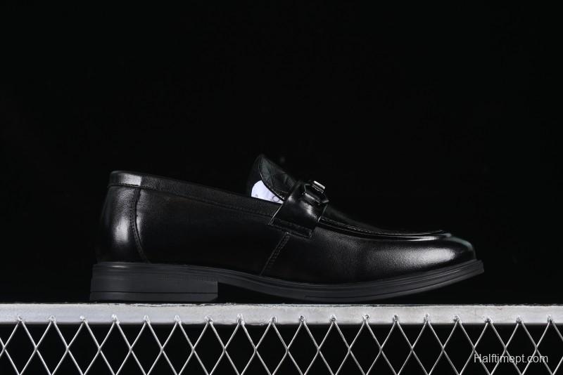 ECCO London Collection Slip-On Business Men's Leather Shoes with Wide Toe Box and Cushioned Sole - 61160801001