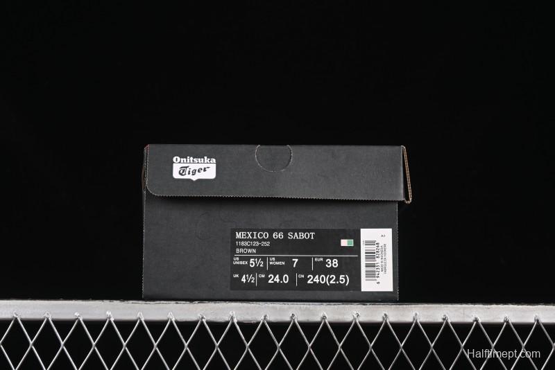 Onitsuka Tiger Mexico 66 Sabot Slip-On Sneakers with Breathable Mesh Upper - 1183C123-252