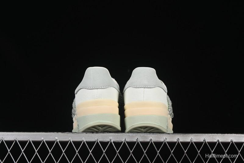 Adidas Originals Gazelle Bold JR8373 Collaboration Low-Top Sneakers with Thick Sole for Slip Resistance and Durability - JR8373