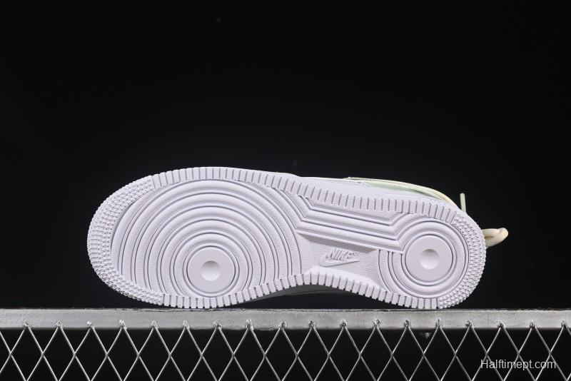 Nike Air Force 1'07 Low "Green Love" 520 Limited Edition Casual Sneakers with Small Green Heart Design - DH2920-111