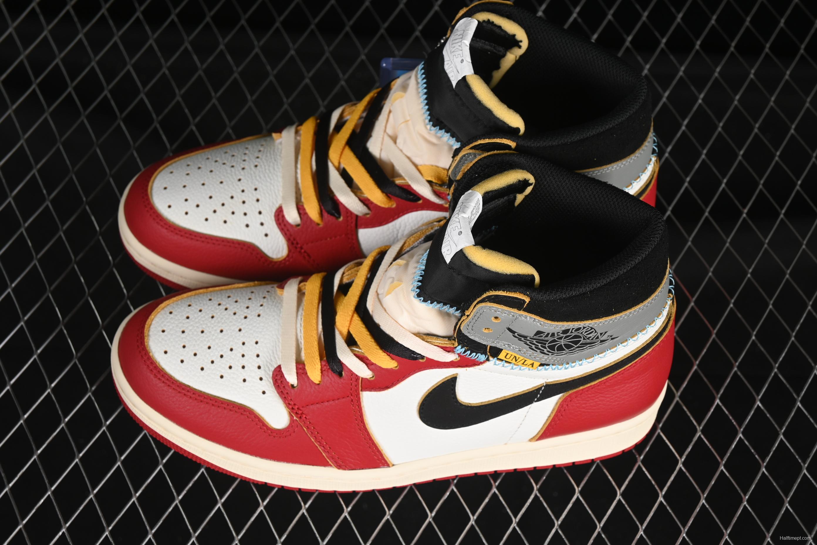 Nike Union x Air Jordan 1 Retro High Basketball Shoes with Chicago-Inspired Design - HV8563-600