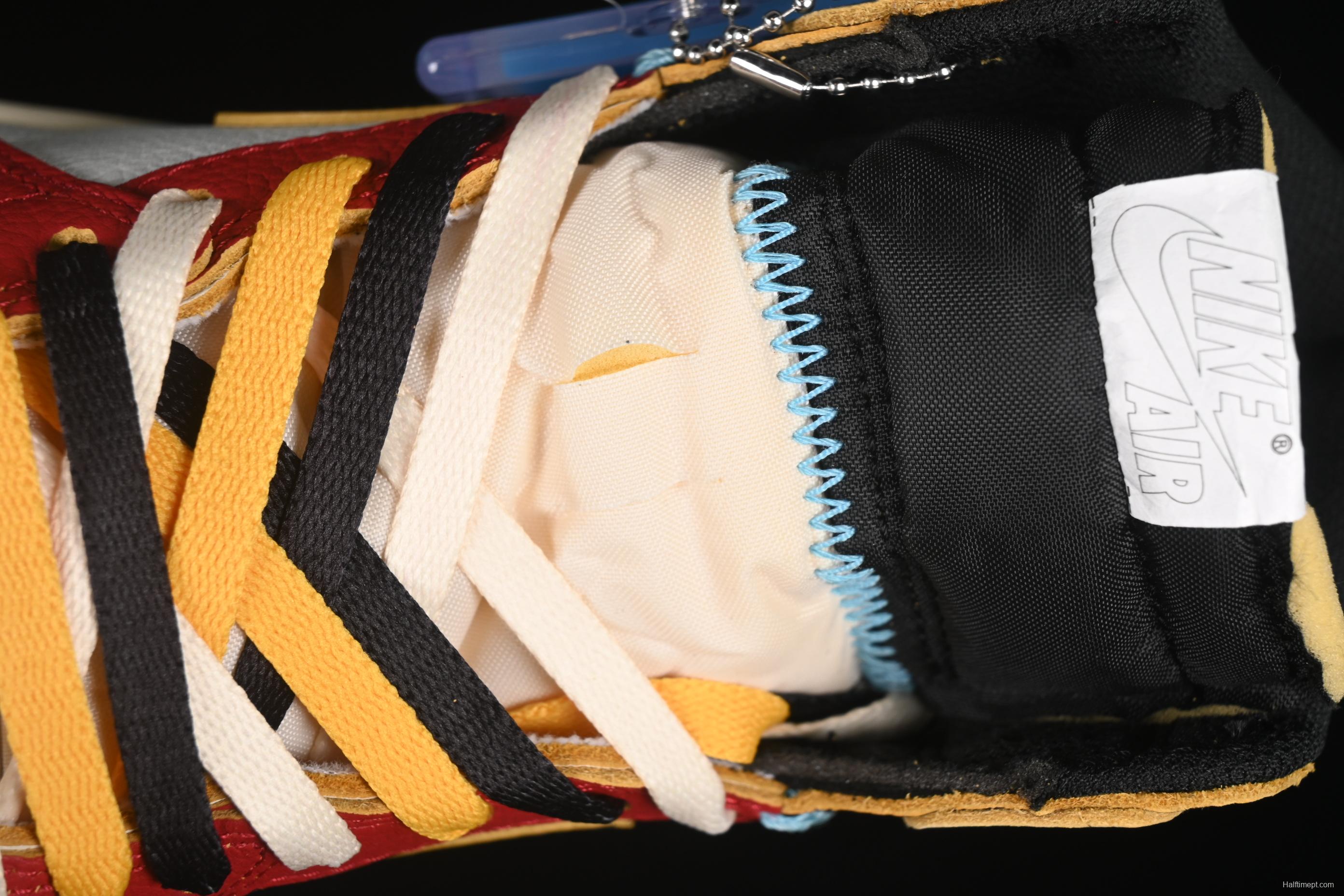 Nike Union x Air Jordan 1 Retro High Basketball Shoes with Chicago-Inspired Design - HV8563-600