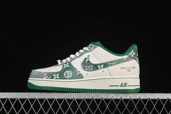 Nike Air Force 1 '07 Low LV Collaboration Green Denim Casual Sneakers - SC9207-538
