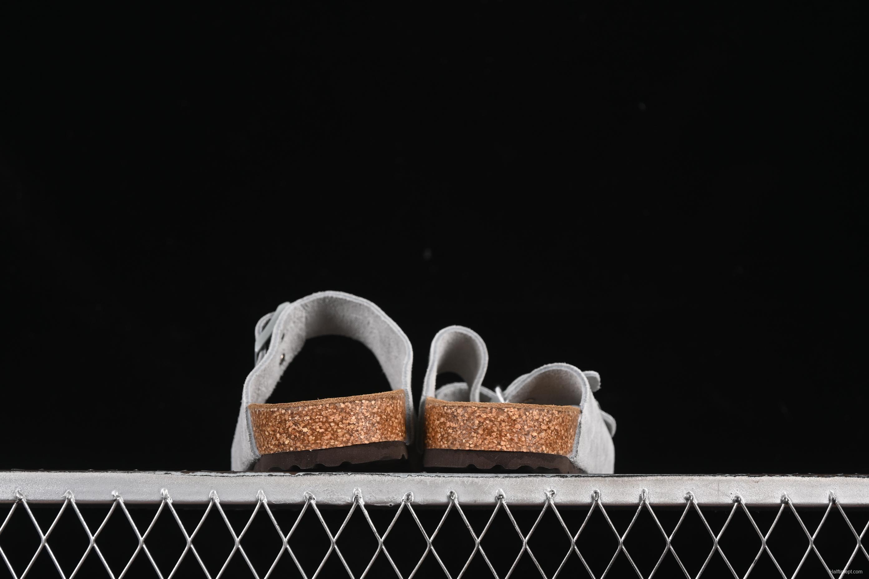 Birkenstock Sandals with Soft Suede Leather and Lambswool Insole - G.D4