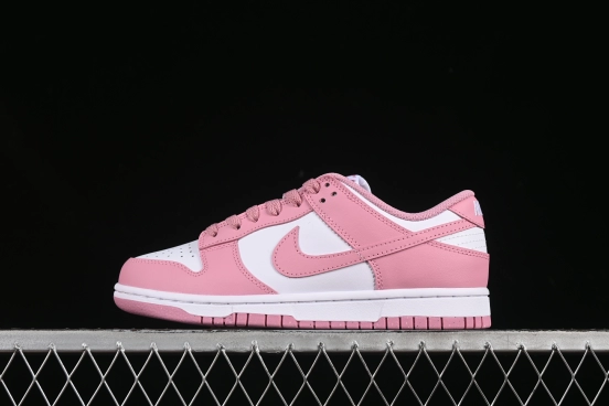 Nike Dunk Low White Pink Low-Top Casual Skate Shoes - DD1873-112