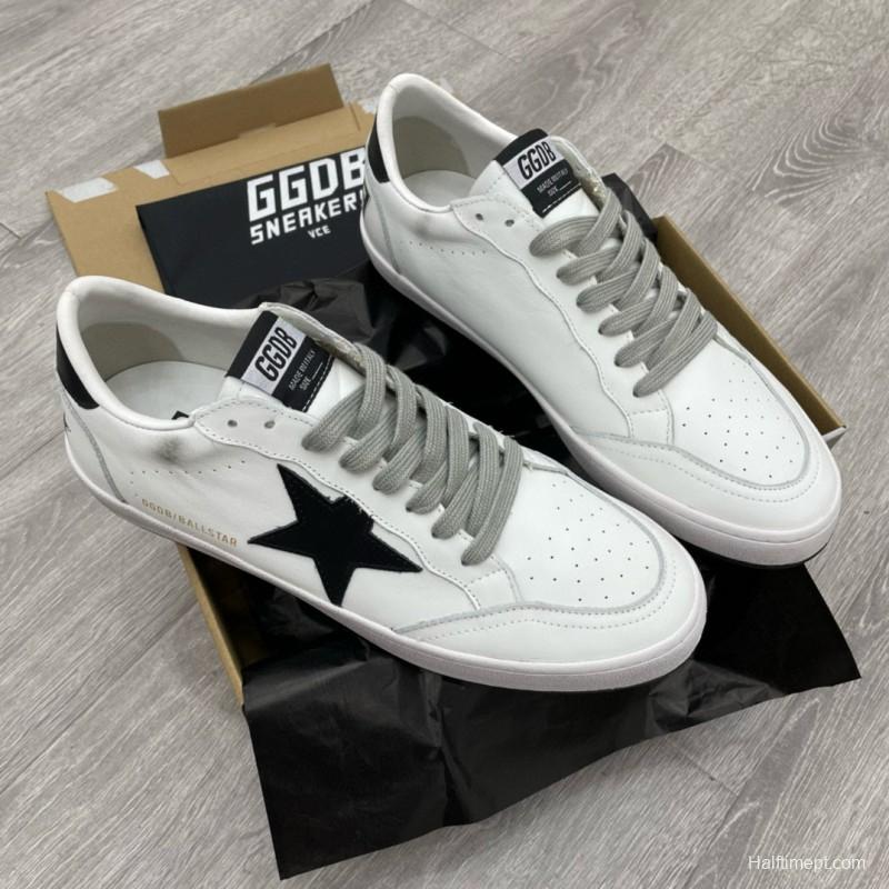 2024 Unisex GGDB White Black Leather Sneakers MJ00260