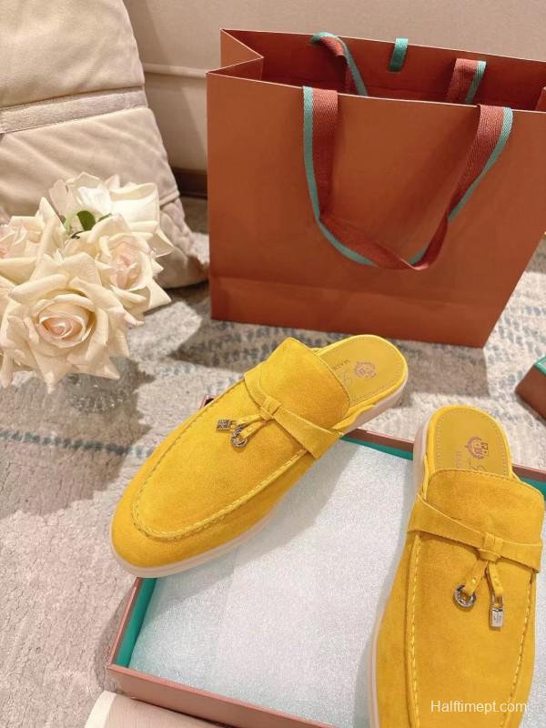 2025 LP Yellow Suede Slippers LY00360