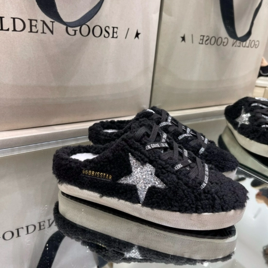 2024 GGDB Black Fur Slippers MJ00280