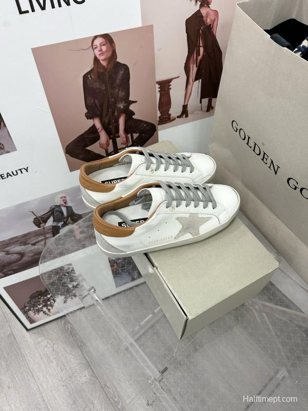 2025 Unisex GGDB White Brown Leather Sneaker MJ00260