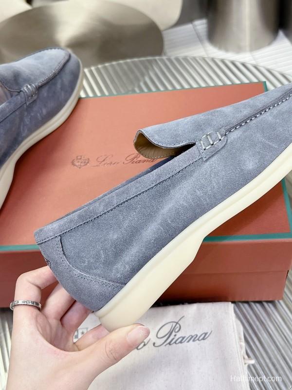 2025 Men Le Parmentier Grey Suede Loafers LY00260