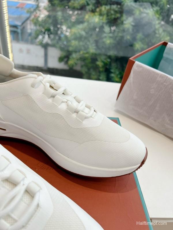 2024 Unisex Le Parmentier White Knit Top Version Thick Sole Casual Shoes MJ00340(F)