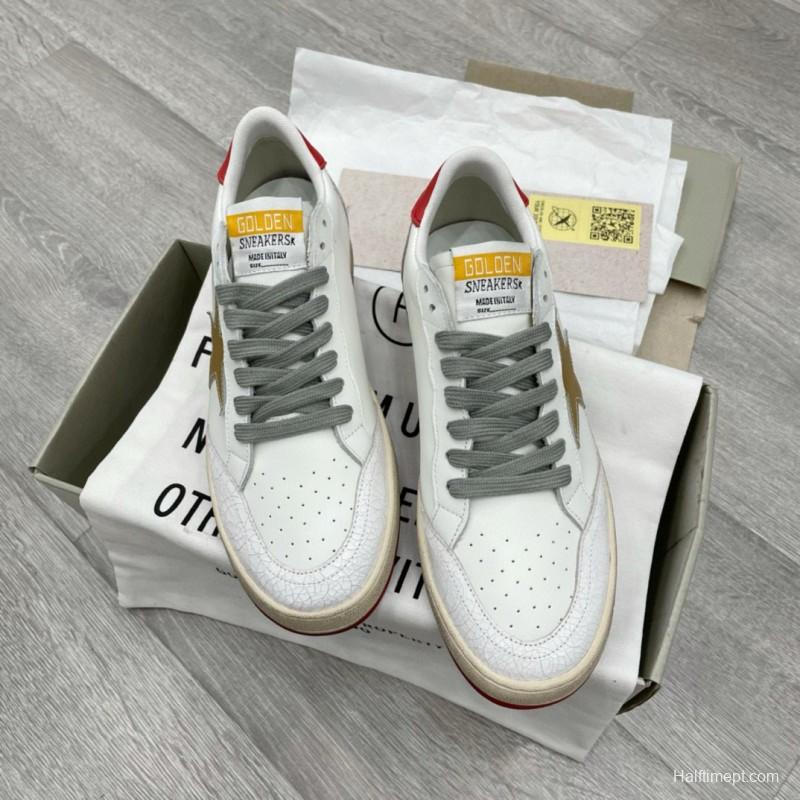 2024 Unisex GGDB White Red Beige Leather Sneakers MJ00260