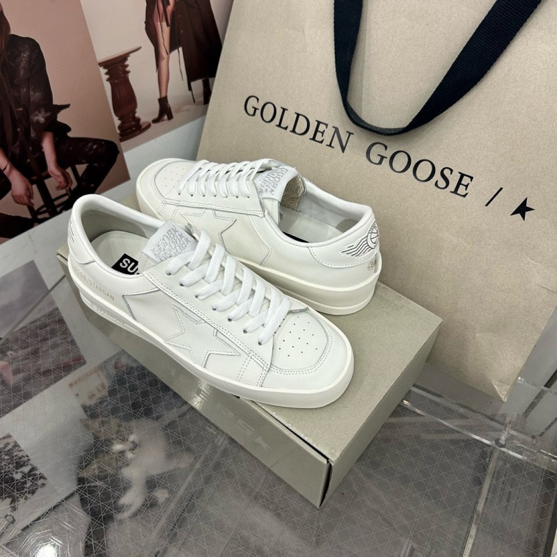 2024 Unisex GGDB White Leather Low Top Sneakers MJ00260