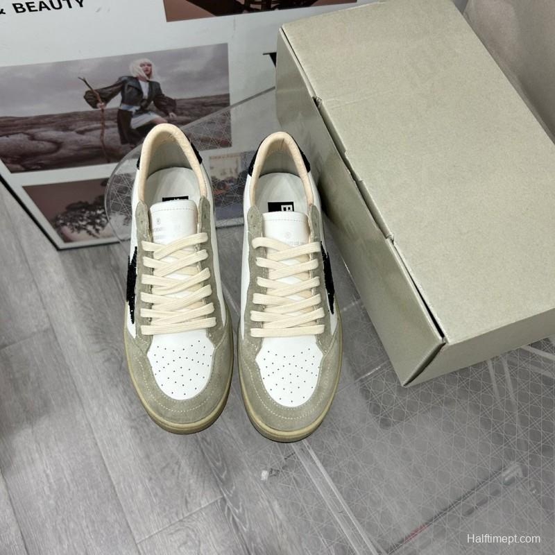 2024 Unisex GGDB White Black Suede Leather Sneakers MJ00260