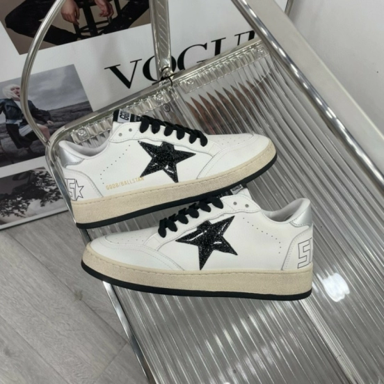 2024 Unisex GGDB White Black Leather Sneakers MJ00260