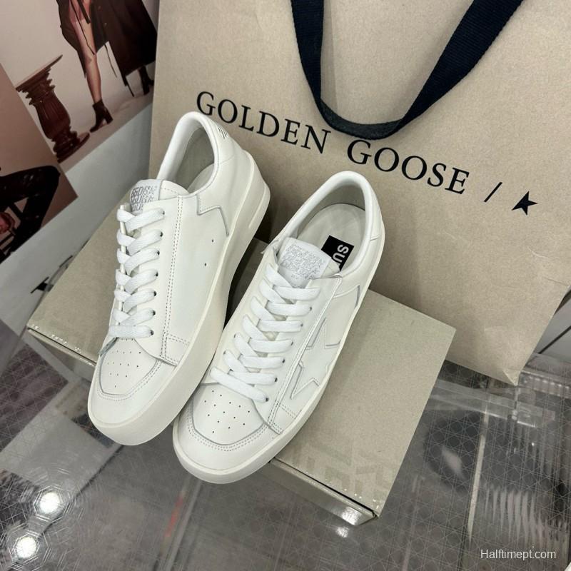 2024 Unisex GGDB White Leather Low Top Sneakers MJ00260