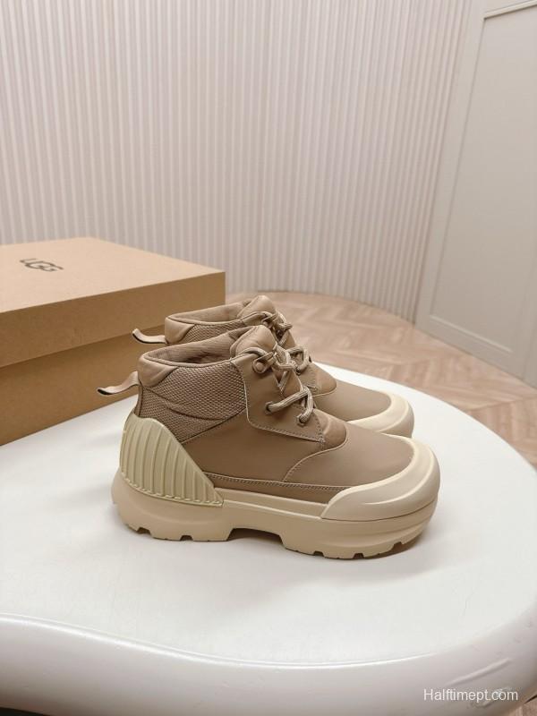 2024 Women UGG beige mesh leather Hiking Boot MJ00320
