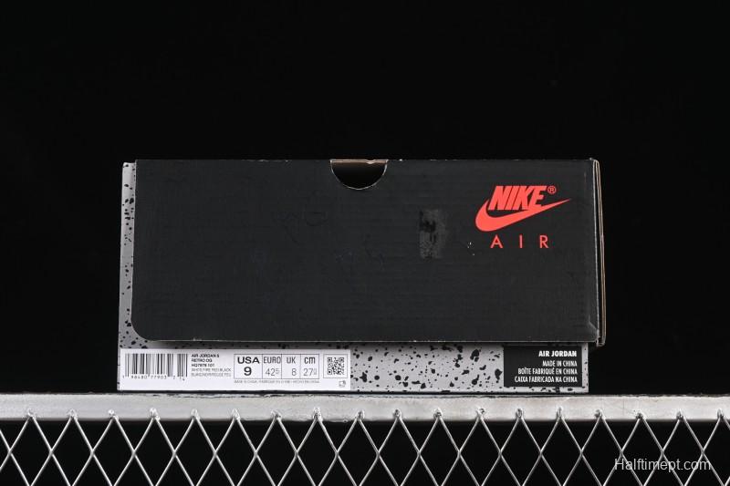 Nike Air Jordan 5 Retro Fire Red Black Tongue Basketball Shoes - HQ7978-101